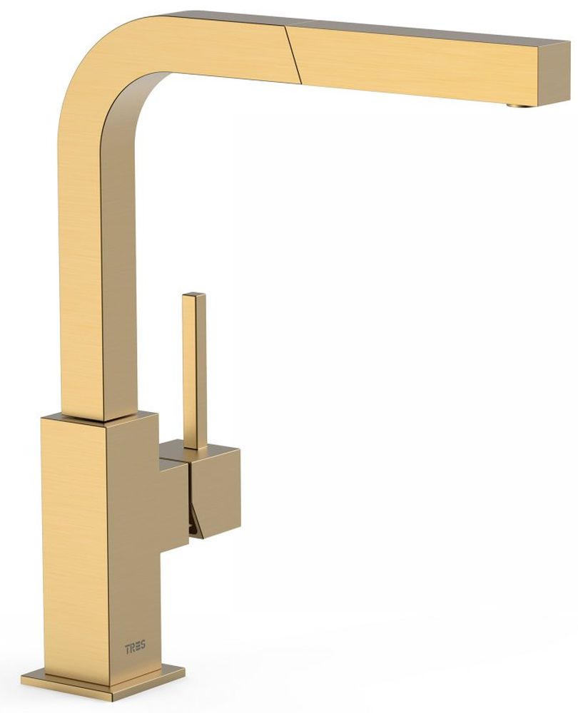 Tres Cuadro-Tres mitigeur de cuisine sur pied or/vieil or 006.437.OM