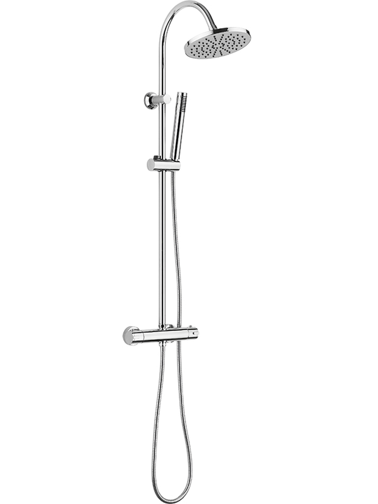 Kuchinox Cara ensemble de douche mural avec thermostat oui chrome PG500OB