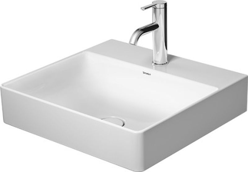 Duravit DuraSquare lavabo 50x47 cm rectangulaire classique-de meuble blanc brillant 2353500070