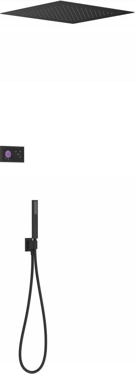 Tres Shower Technology ensemble de douche encastré avec thermostat oui noir 092.885.61.NM