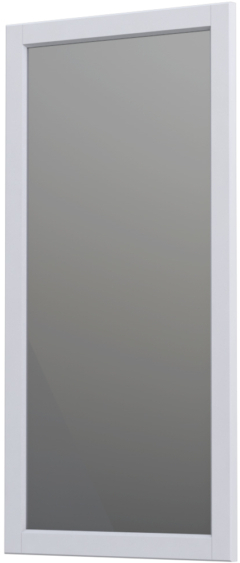 Oristo Montebianco miroir 40x80 cm rectangulaire blanc OR47-L-RAOO-40-2