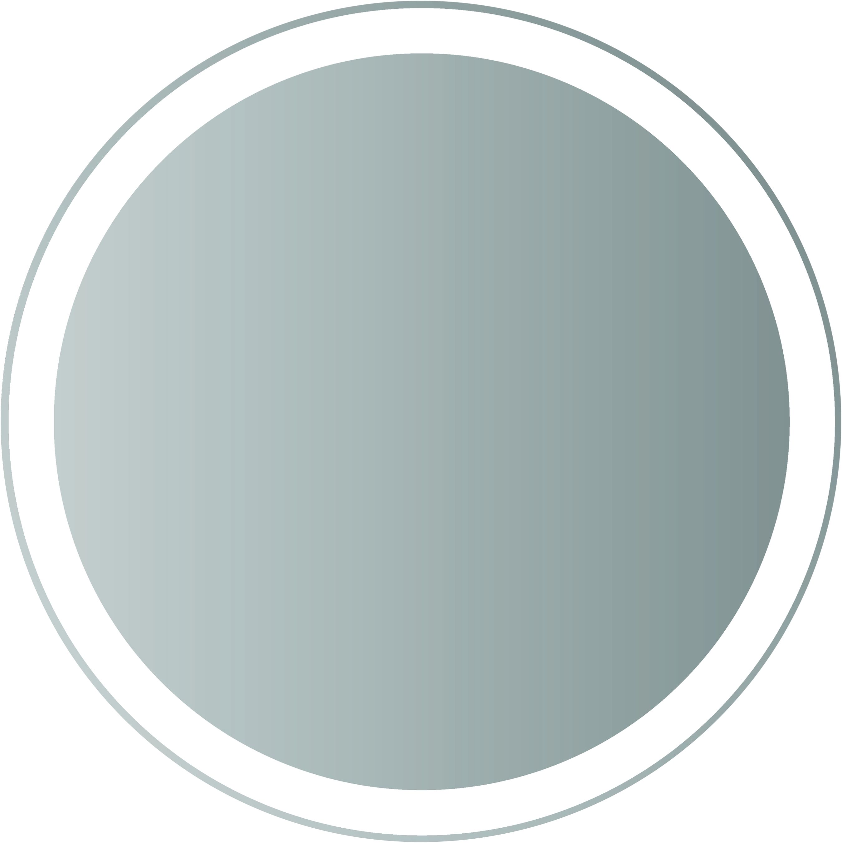 Dubiel Vitrum Omega miroir 60x60 cm circulaire avec éclairage 5905241008721