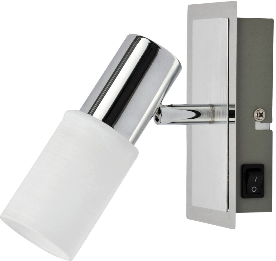 Rabalux Logan applique murale 1x40 W blanc-chrome 6096