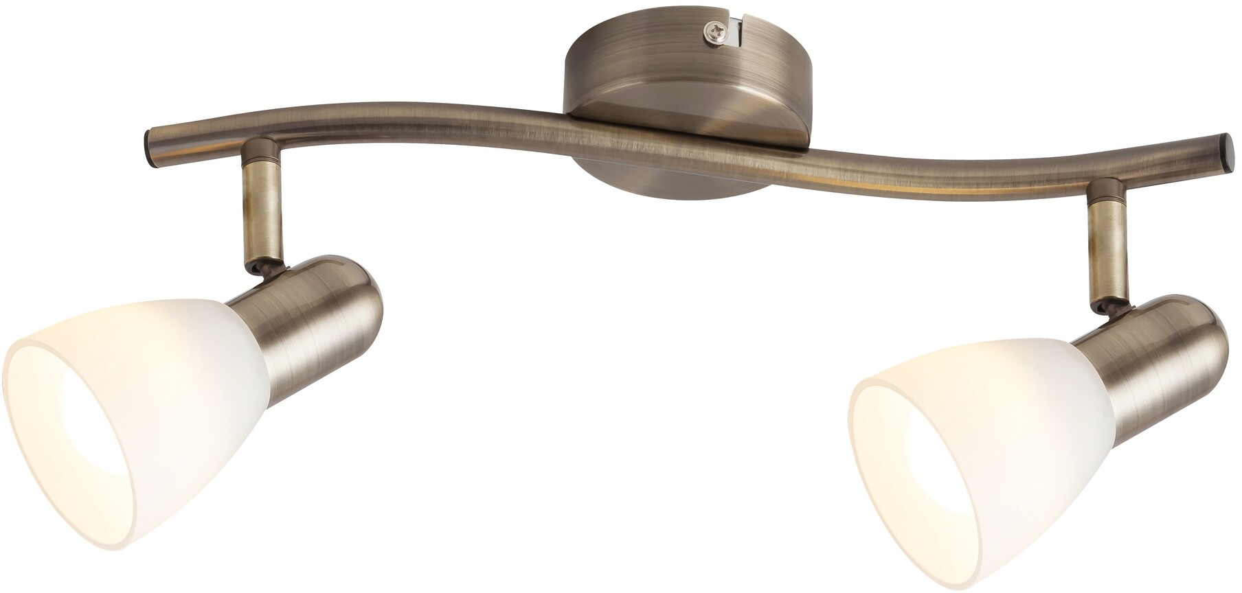 Rabalux Soma plafonnier 2x40 W blanc-marron 6307