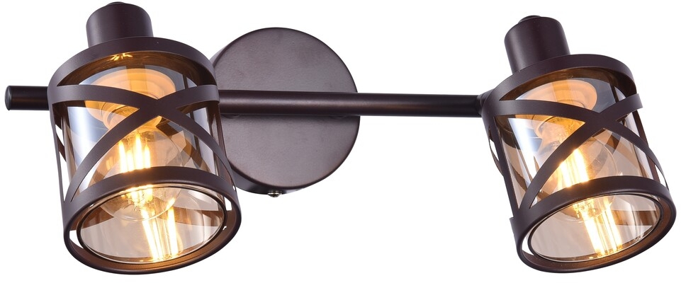 Rabalux Oberon applique murale 2x40 W ambre-marron 5336