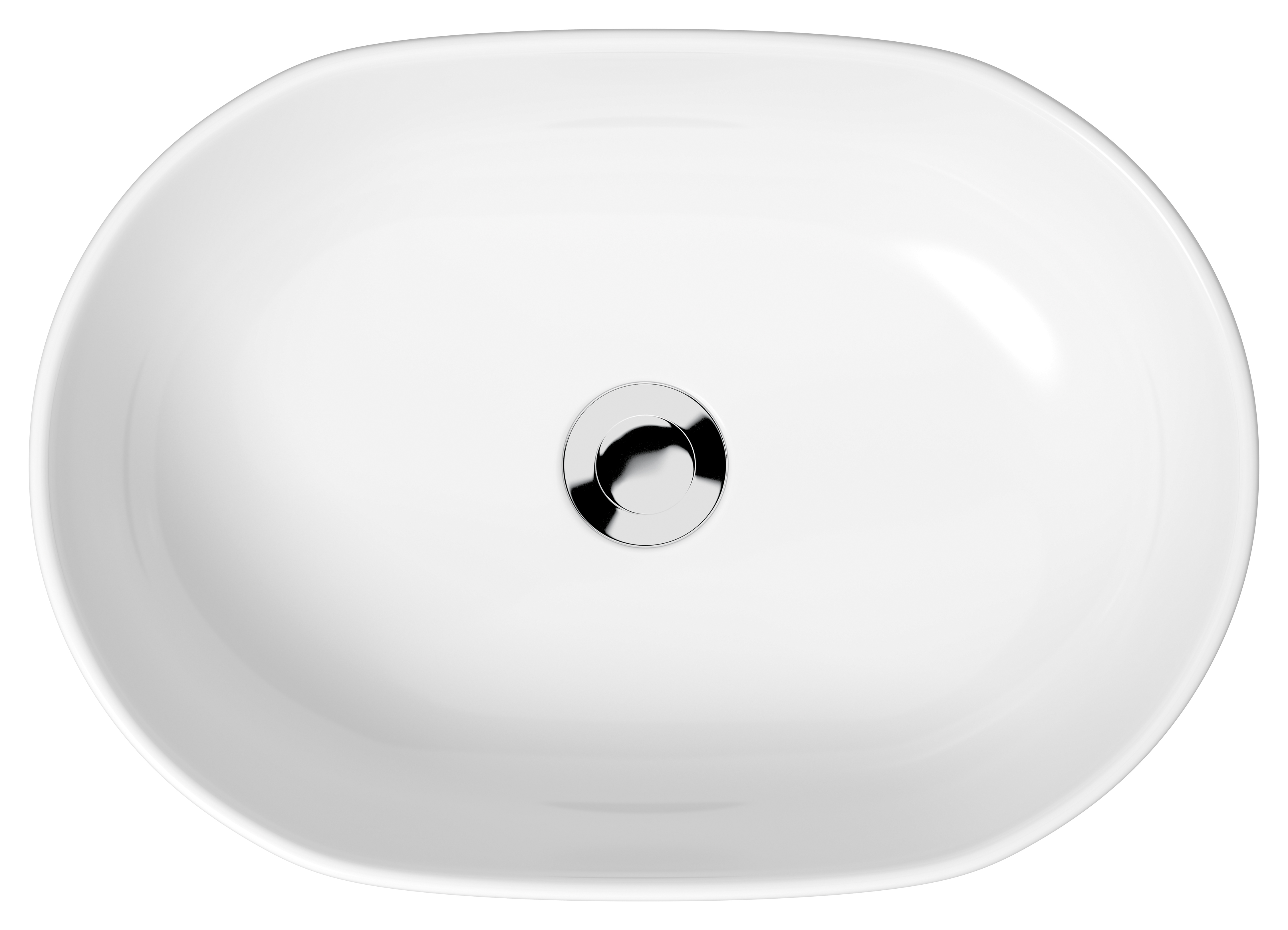Cersanit Moduo lavabo 50x35.5 cm ovale à poser blanc K116-049