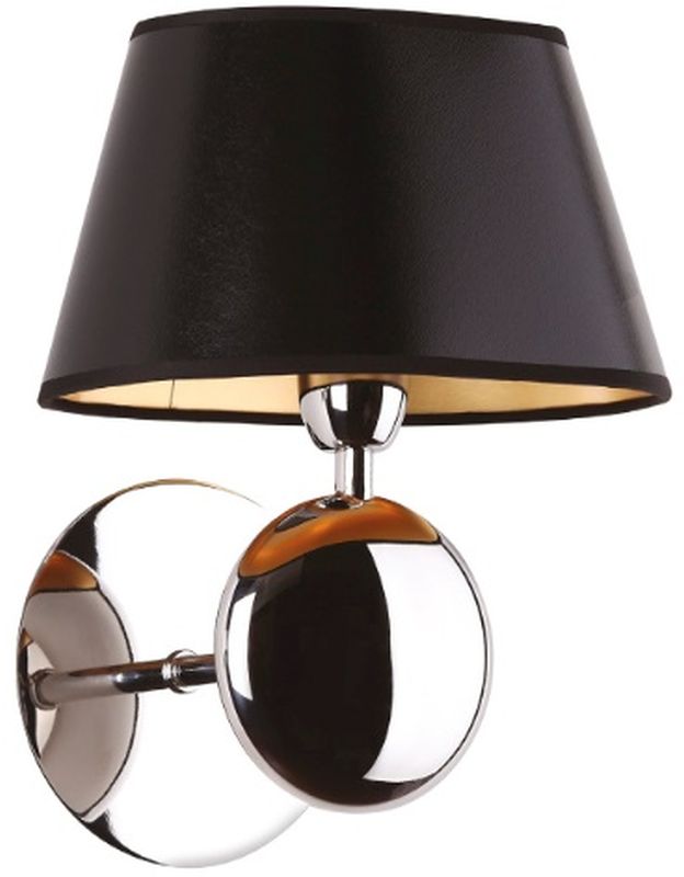 MaxLight Napoleon applique murale 1x40 W noir-chrome-doré W0120