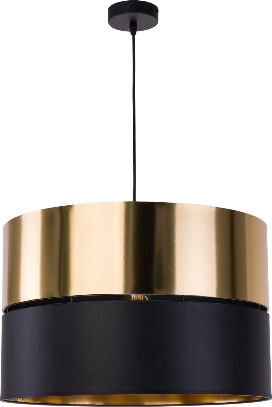 TK Lighting Hilton lampe suspendue 1x25 W noir-doré 4346