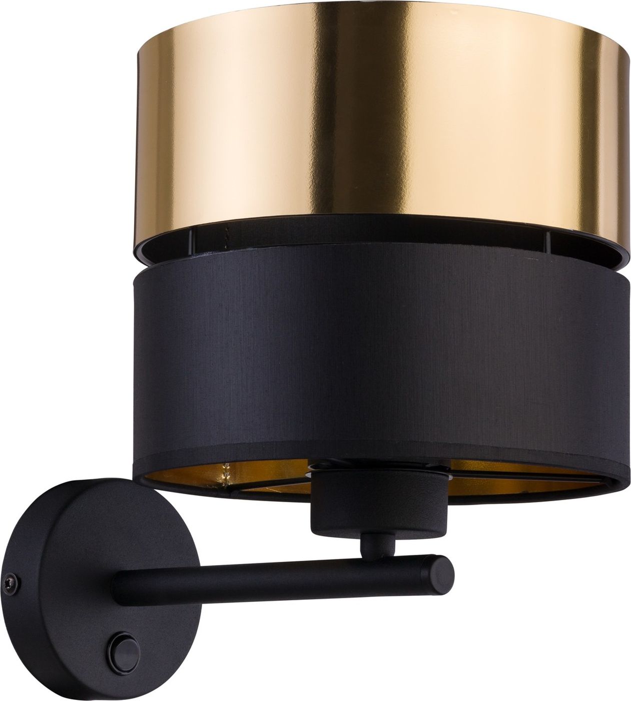 TK Lighting Hilton applique murale 1x15 W noir-doré 4344