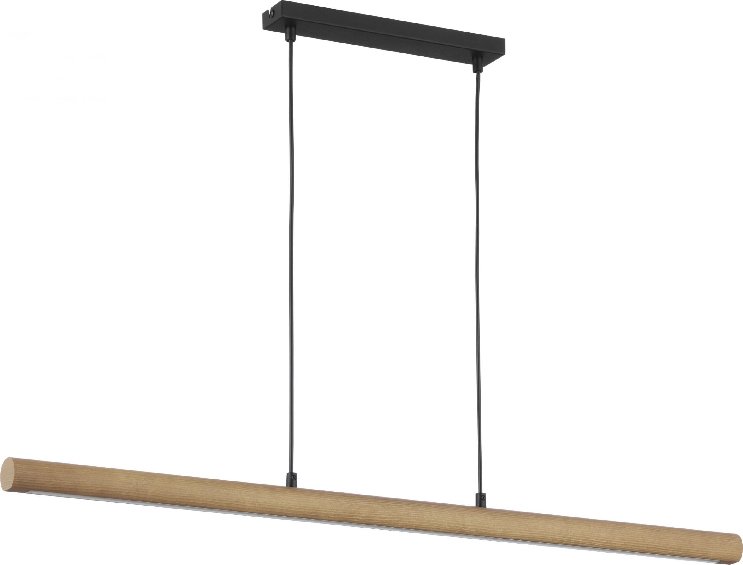 TK Lighting Rollo lampe suspendue 1x30 W noir-bois 4194