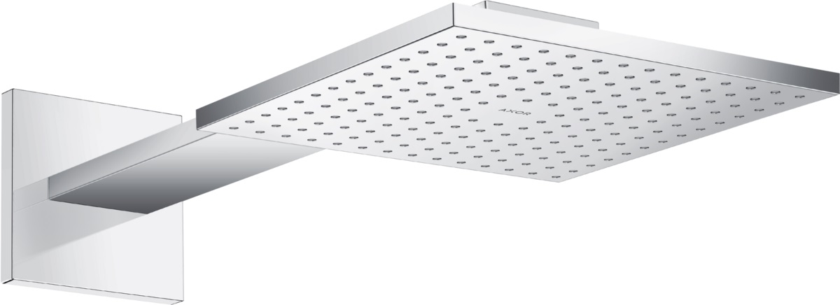 Axor ShowerSolutions douche à effet de pluie avec bras 25x25 cm carrée chrome 35306000