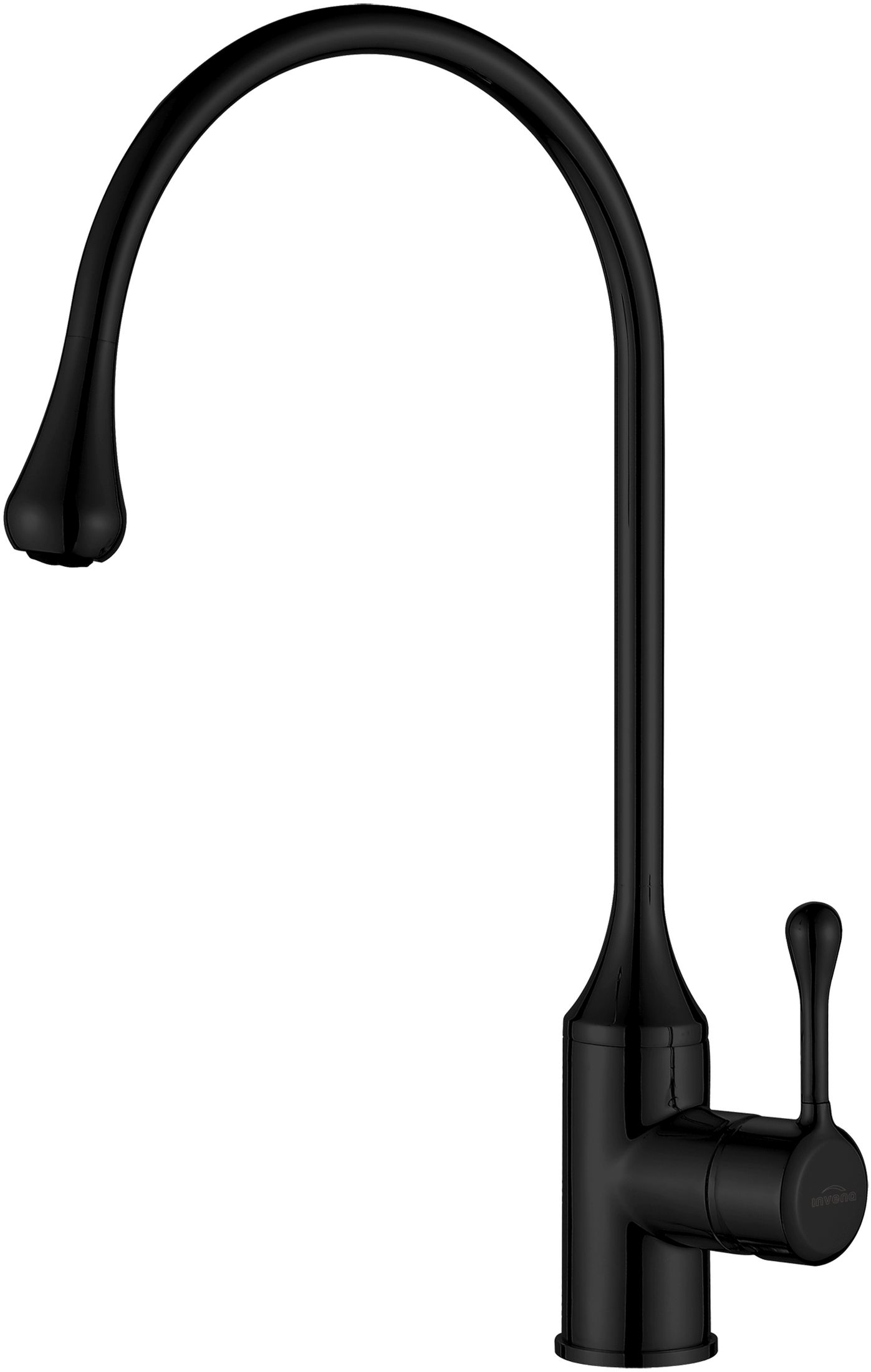 Invena Pingo mitigeur de cuisine sur pied noir BZ-55-L04