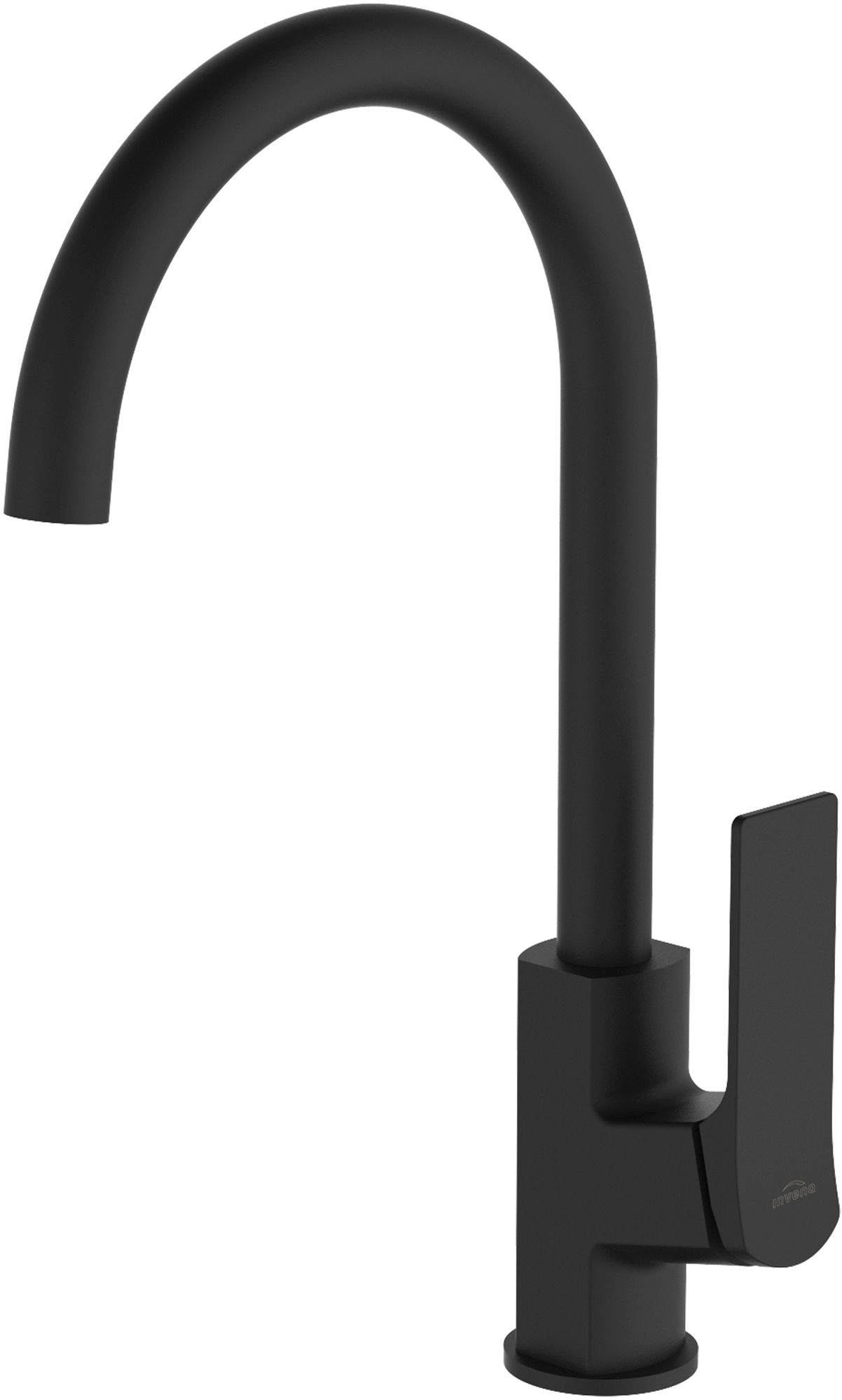 Invena Neri mitigeur de cuisine sur pied noir BZ-01-004