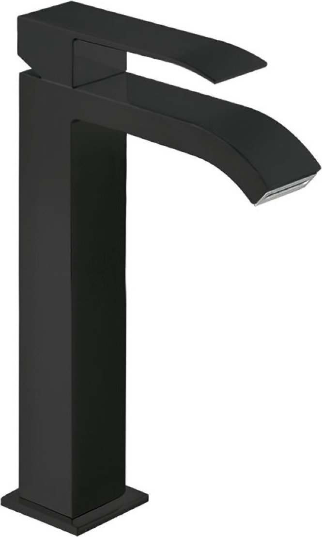 Tres Cuadro Exclusive mitigeur de lavabo sur pied noir 006.610.01.NM