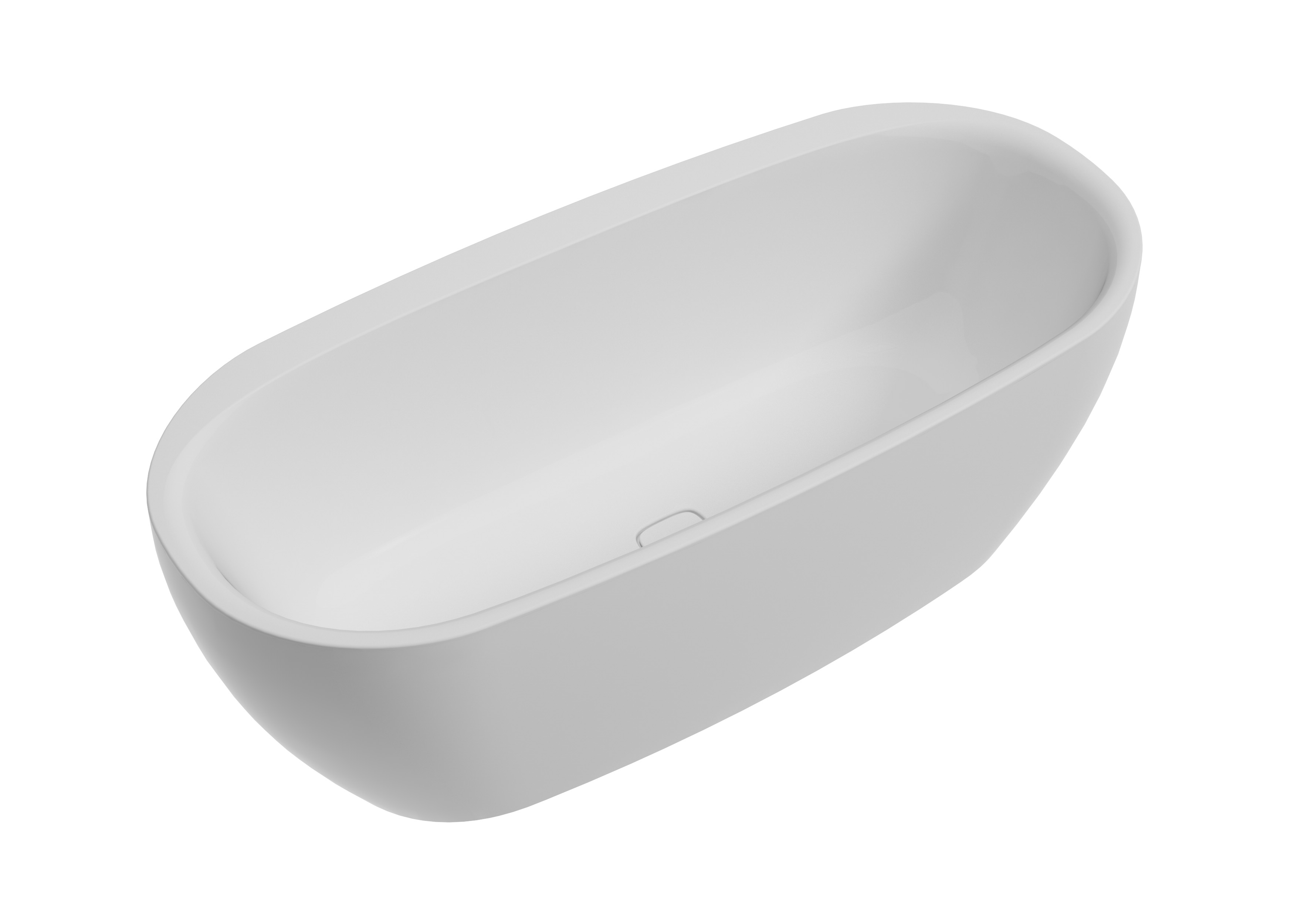 Hoesch iSensi baignoire autoportante 190x90 cm ovale blanc 3822.010
