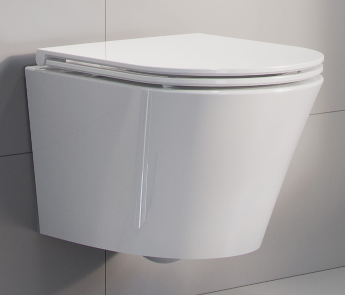 Excellent Joker cuvette wc avec abattant à descente lente suspendue oui blanc CENL.4504.470.WH