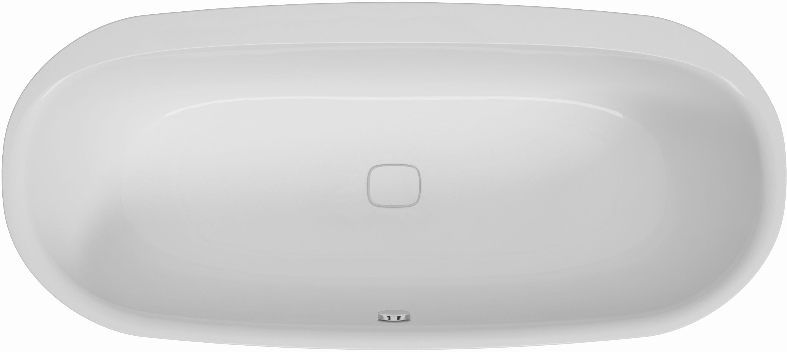 Hoesch iSensi baignoire ovale 180x80 cm ovale blanc 3837.010