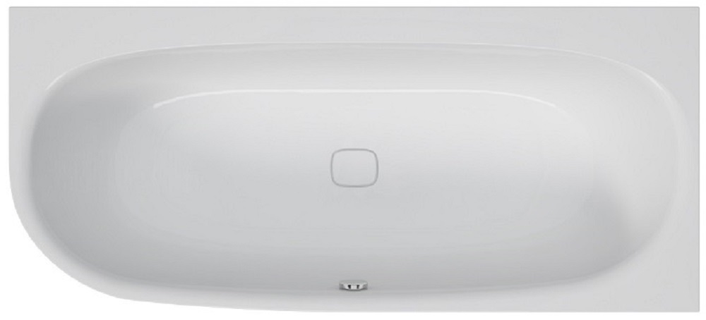 Hoesch iSensi baignoire d’angle 180x80 cm côté droit blanc 3850.010