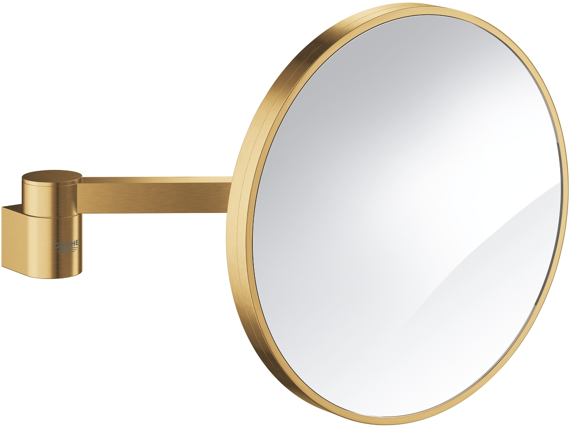 Grohe Selection miroir cosmétique 25x25 cm arrondi doré 41077GN0