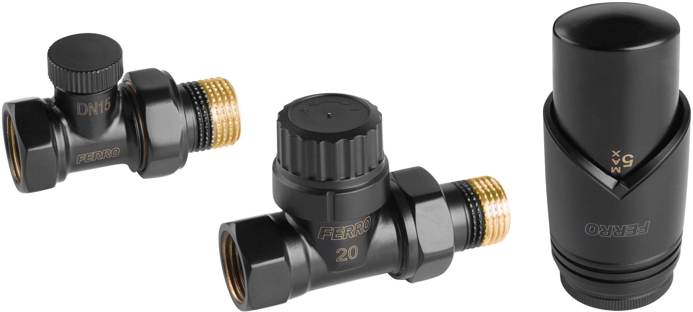 Ferro kit thermostatique noir ZTM30BL