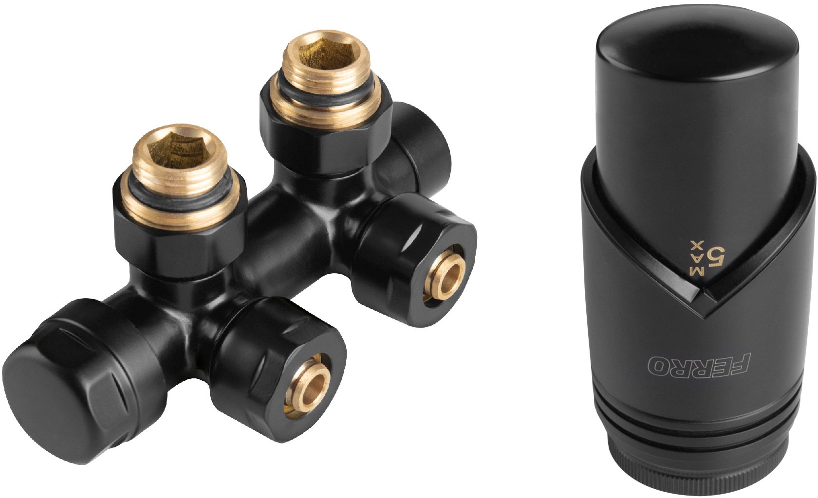 Ferro kit thermostatique noir ZTD30BL