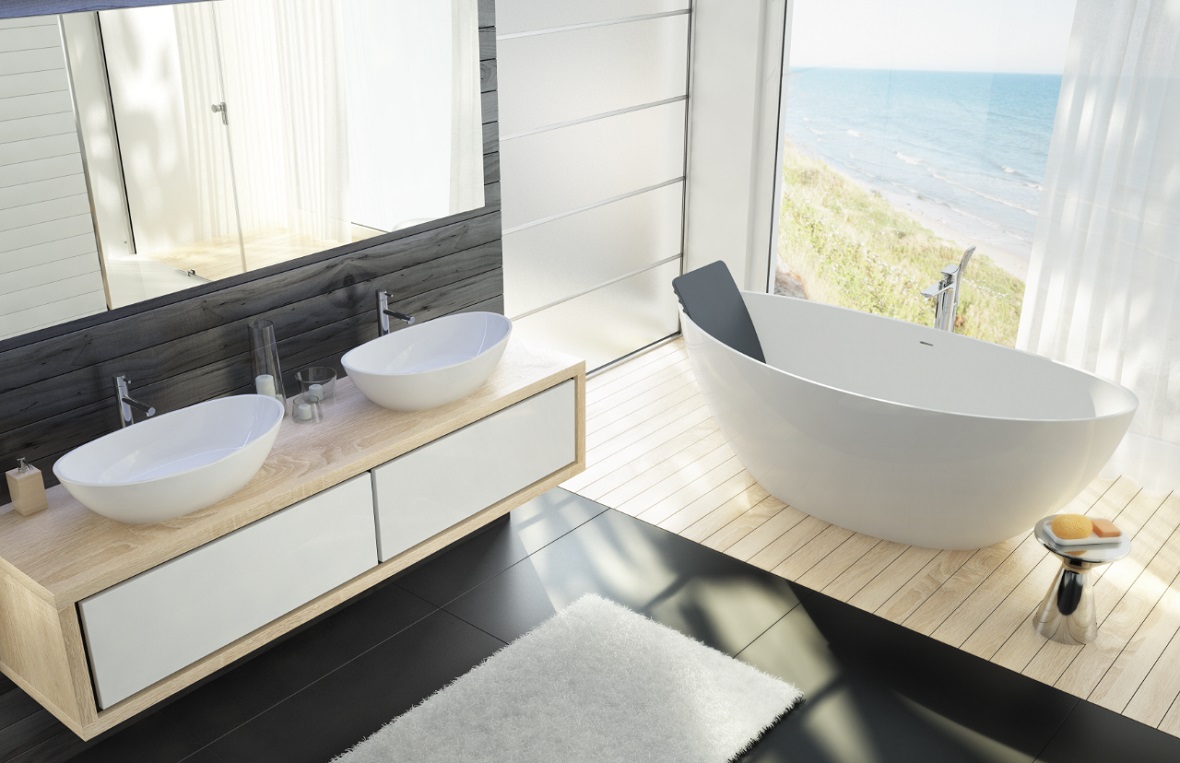 Hoesch Namur lavabo 50x30 cm ovale à poser blanc 4410.013