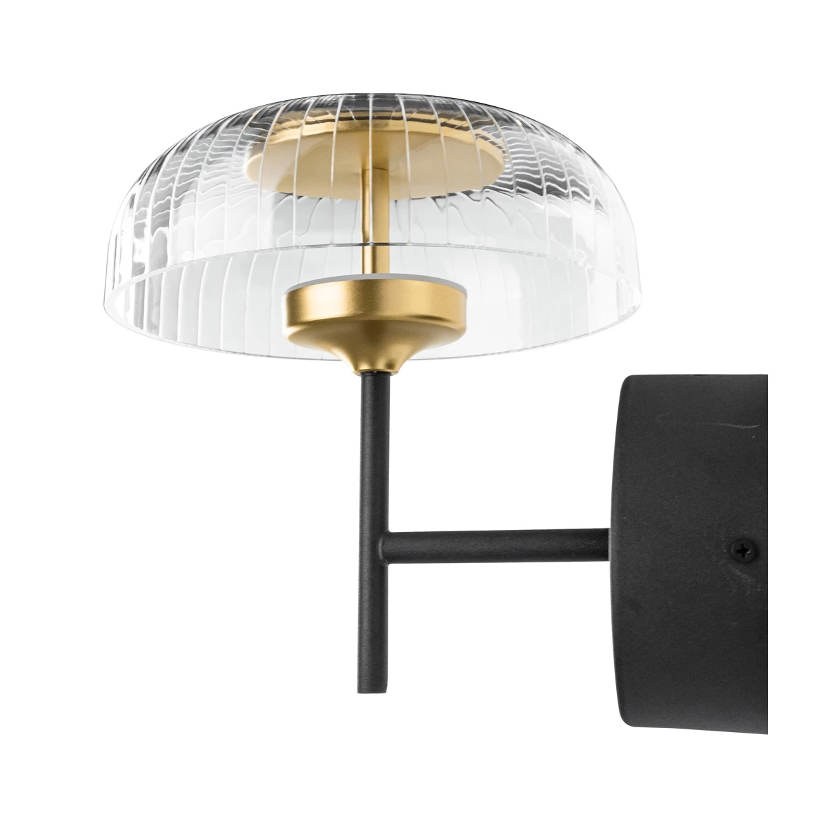 Altavola Design Vitrum applique murale 1x7.2 W noir-transparent-doré LA104/W