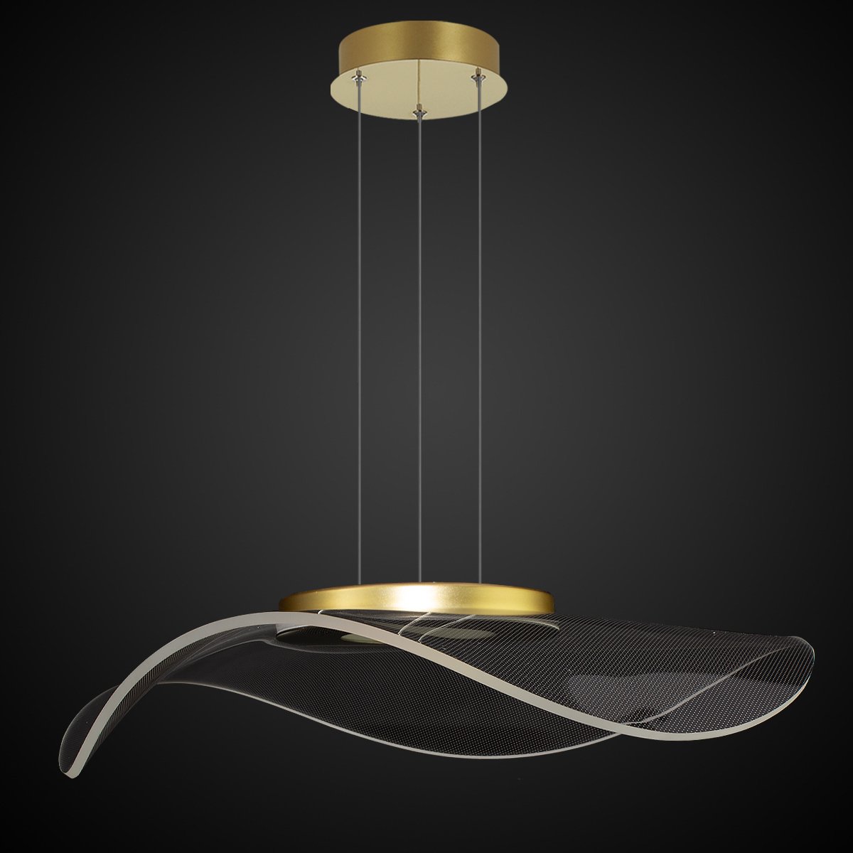 Altavola Design Velo lampe suspendue 1x30 W transparent-doré LA101/P1_gold