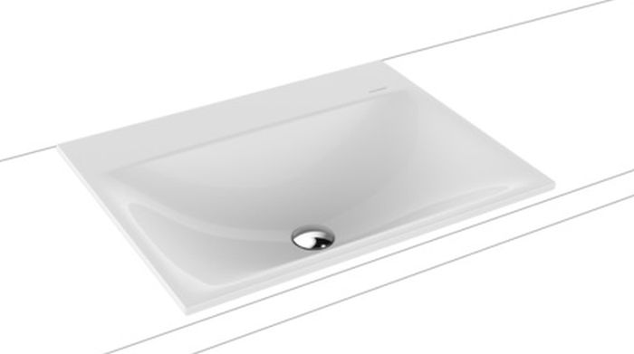 Kaldewei Silenio lavabo 60x46 cm rectangulaire encastrée blanc 907706313001