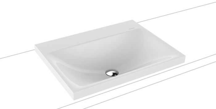 Kaldewei Silenio lavabo 60x46 cm rectangulaire à poser blanc 903906313001