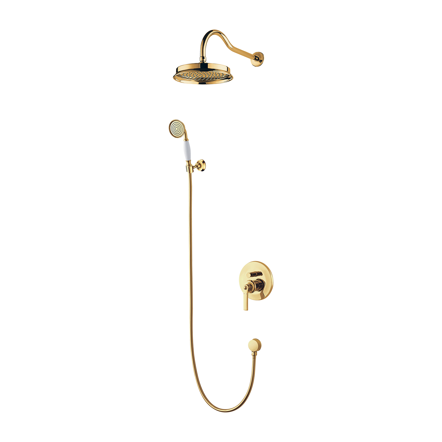 Omnires Armance ensemble de douche encastré oui doré SYSAM10GL