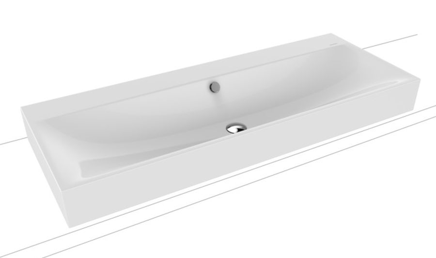 Kaldewei Silenio lavabo 90x46 cm rectangulaire à poser blanc 904206003001