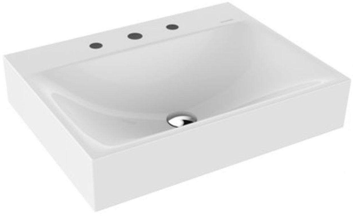 Kaldewei Silenio lavabo 60x46 cm rectangulaire classique blanc 904306273001