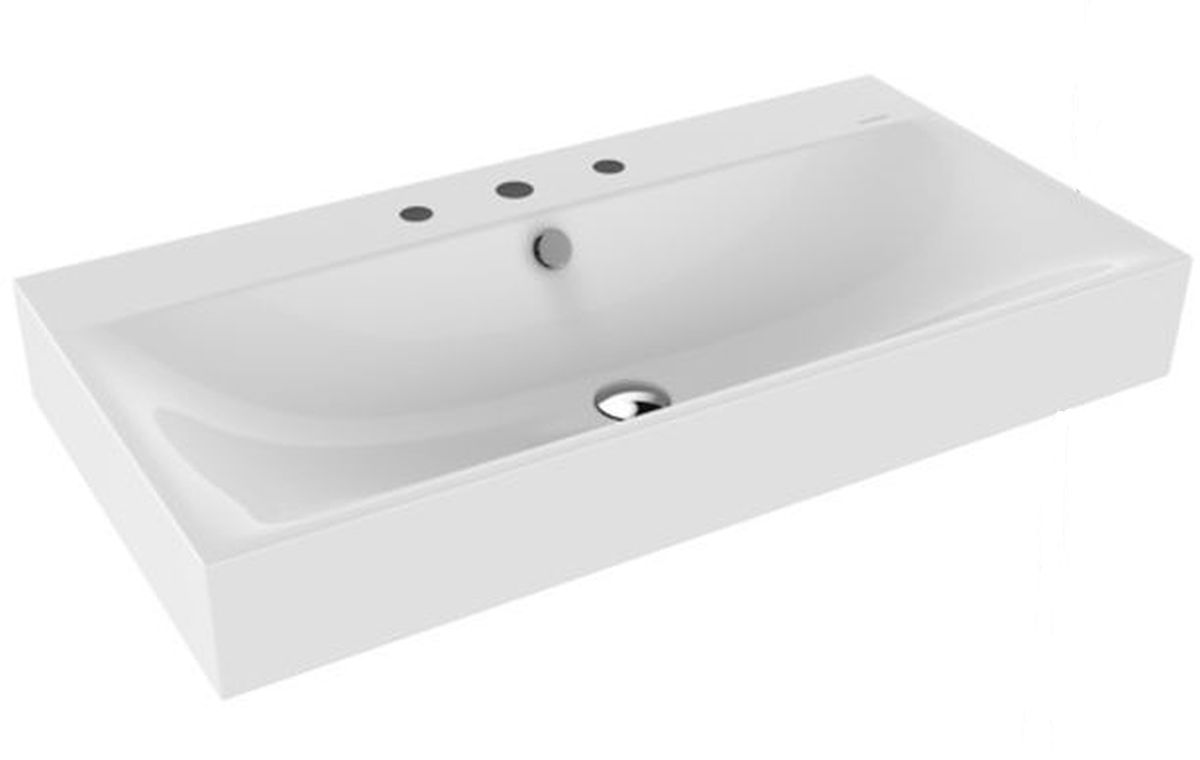 Kaldewei Silenio lavabo 90x46 cm rectangulaire classique blanc 904406033001