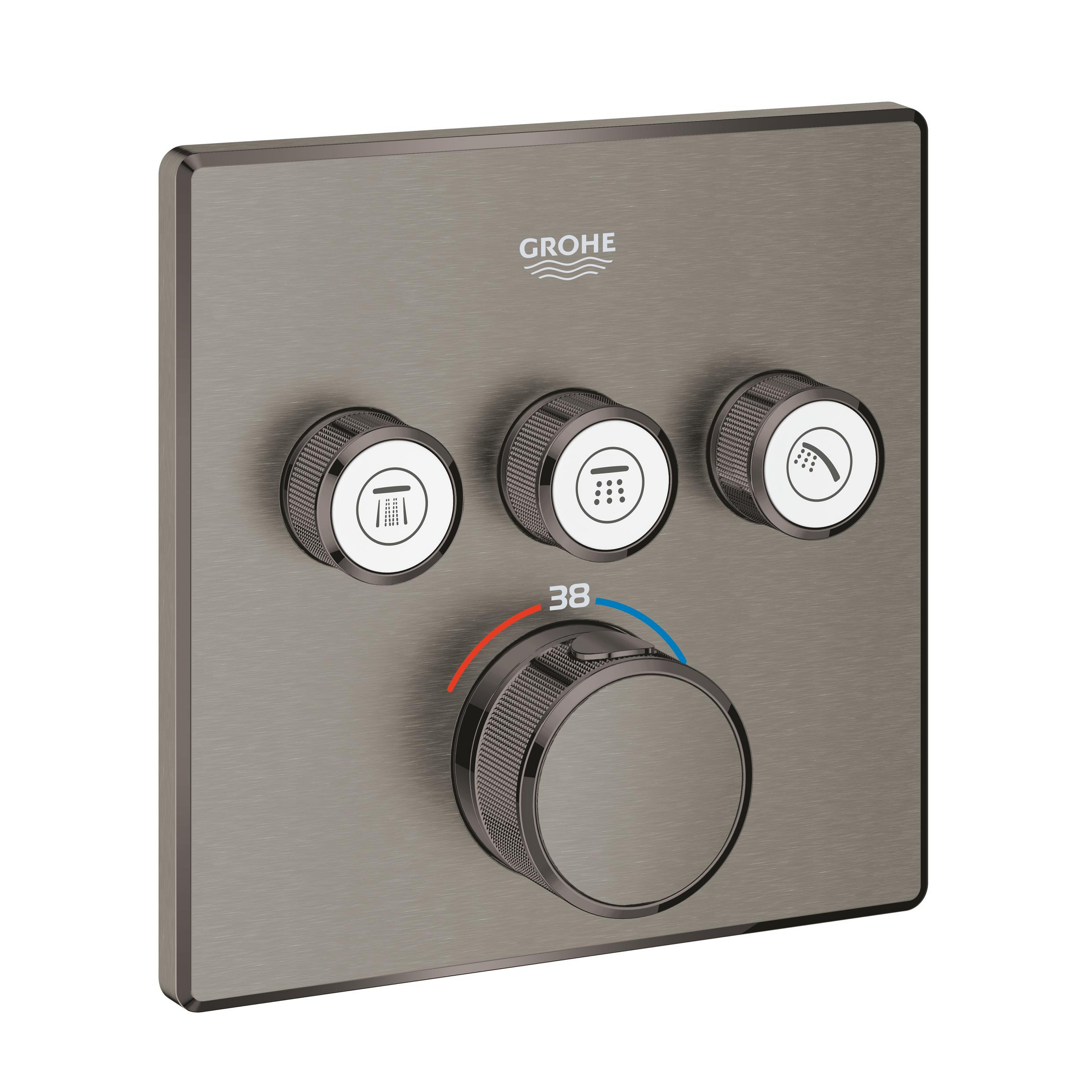 Grohe Grohtherm SmartControl mitigeur bain-douche encastrée oui Brushed Hard Graphite 29126AL0