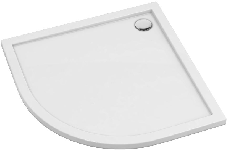 Schedpol Corrina New receveur de douche semi-circulaire 80x80 cm blanc 3.4333