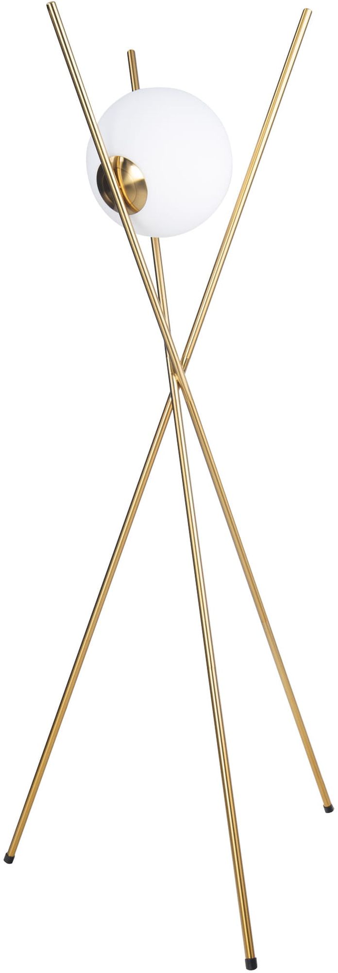 MaxLight Xena lampadaire 1x60 W blanc-laiton F0055