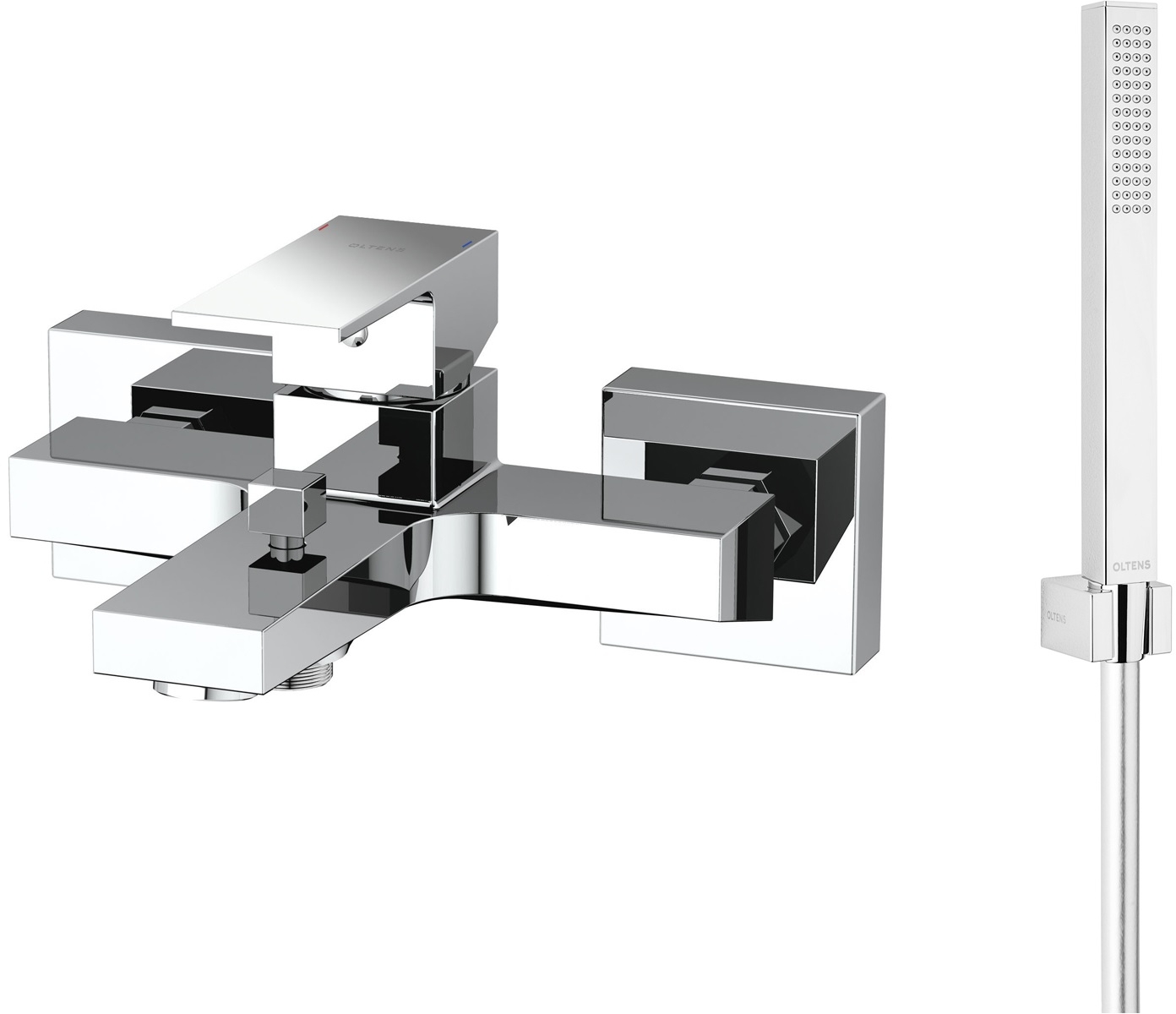 Set mitigeur bain-douche Oltens Gota 34001100, pommeau de douche Oltens Sog 37103100, 37200100, 37400100