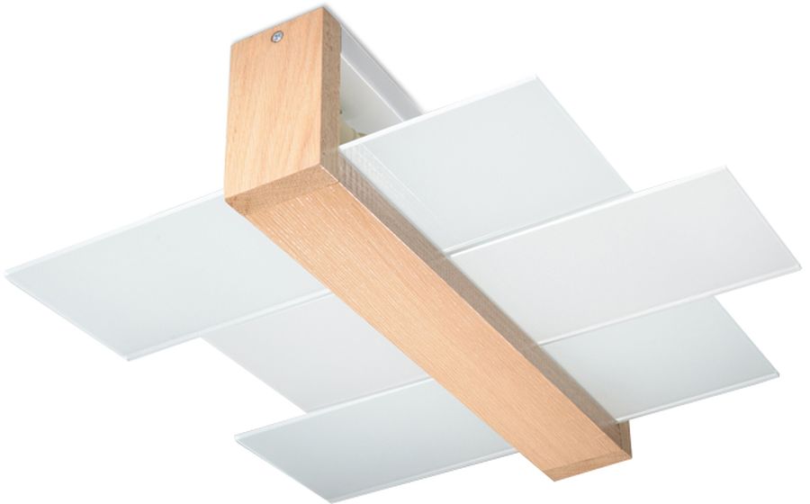 Sollux Lighting Feniks plafonnier 2x60 W bois SL.0076