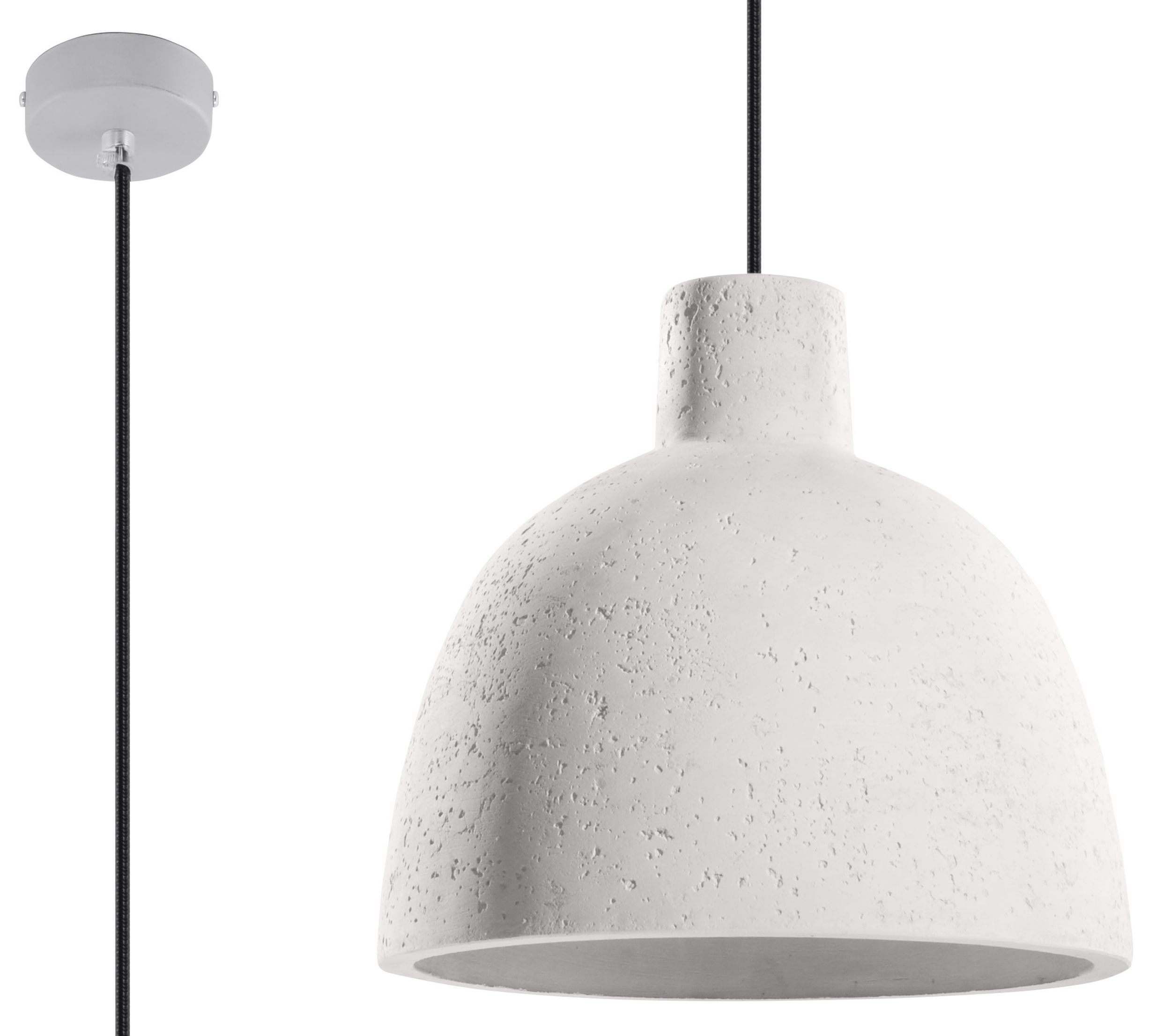 Sollux Lighting Damaso lampe suspendue 1x60 W gris/cendre SL.0281