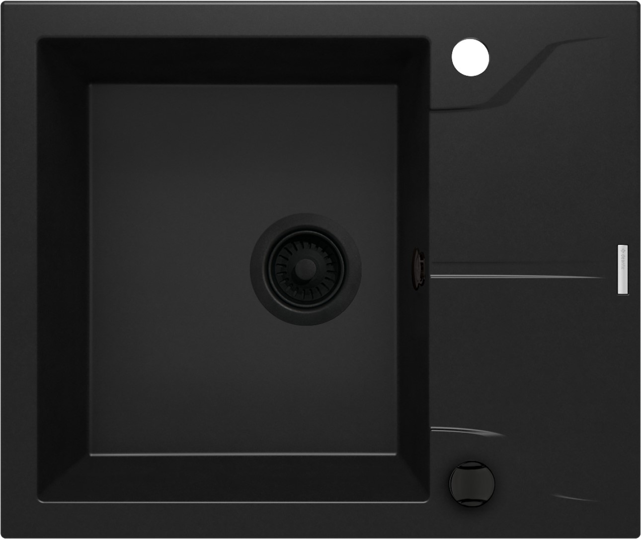 Deante Andante évier en granit 59x49 cm noir ZQN_N11A