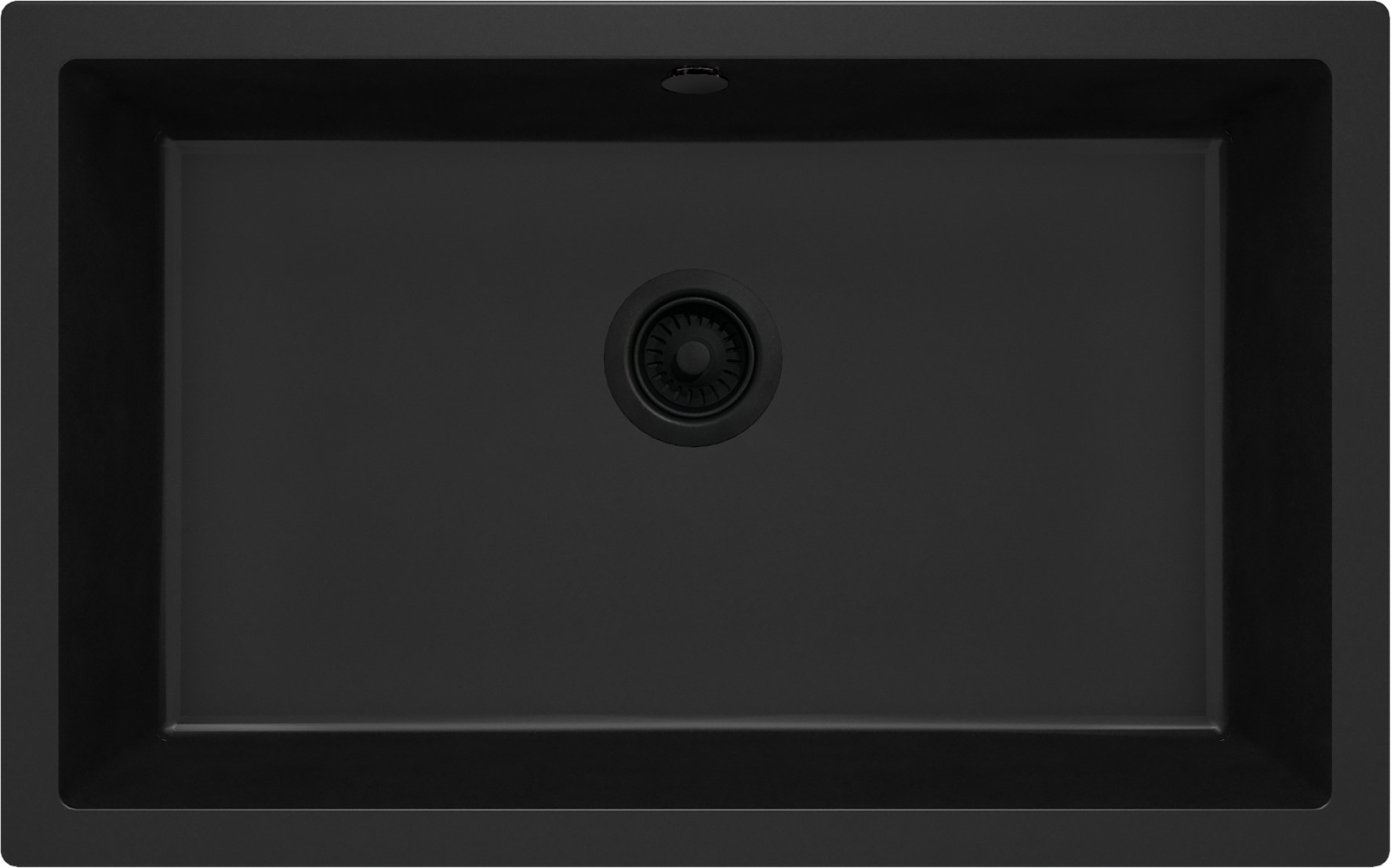 Deante Corda évier en granit 73x43 cm noir ZQA_N10D