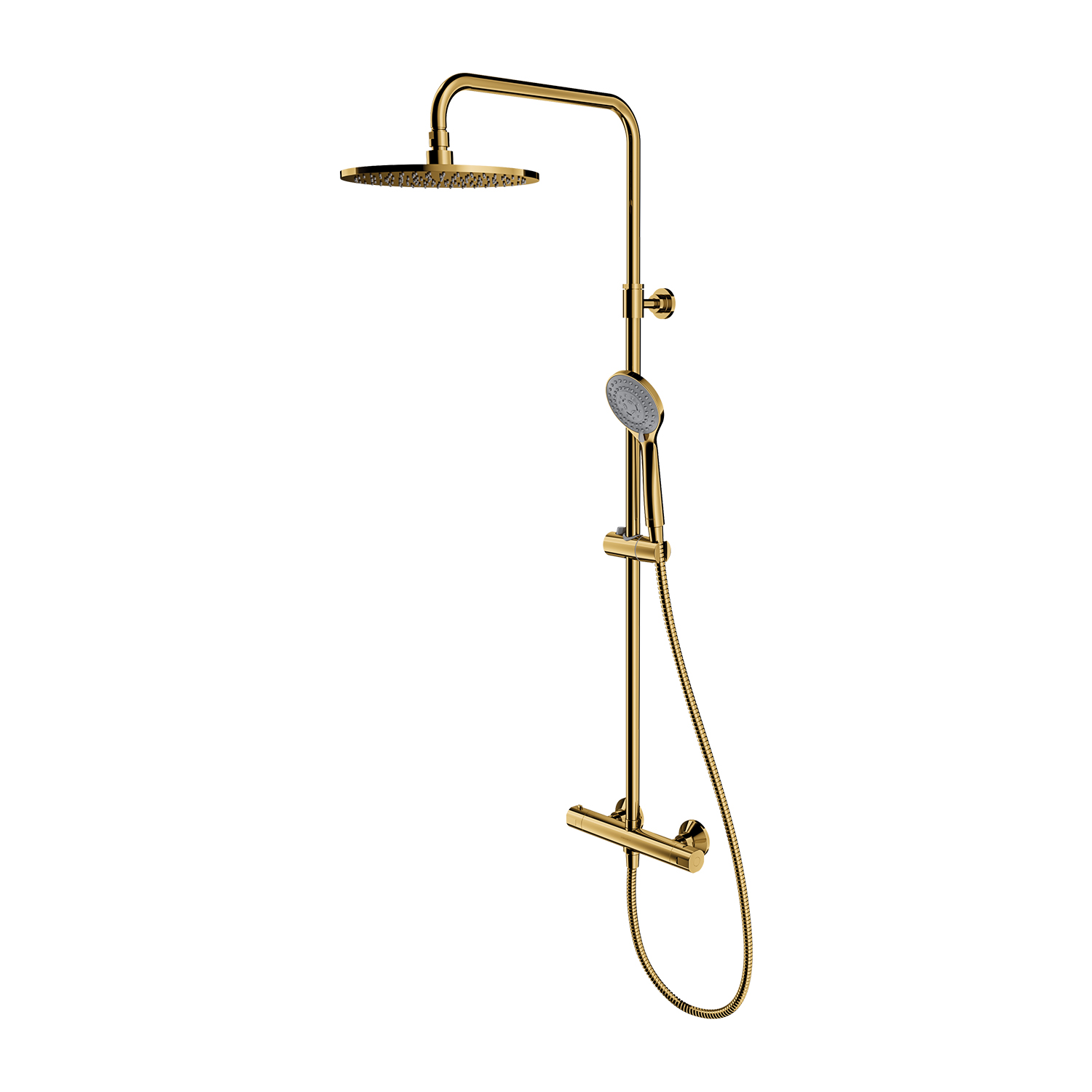 Omnires Y ensemble de douche mural avec thermostat oui doré Y1244LUXLGL