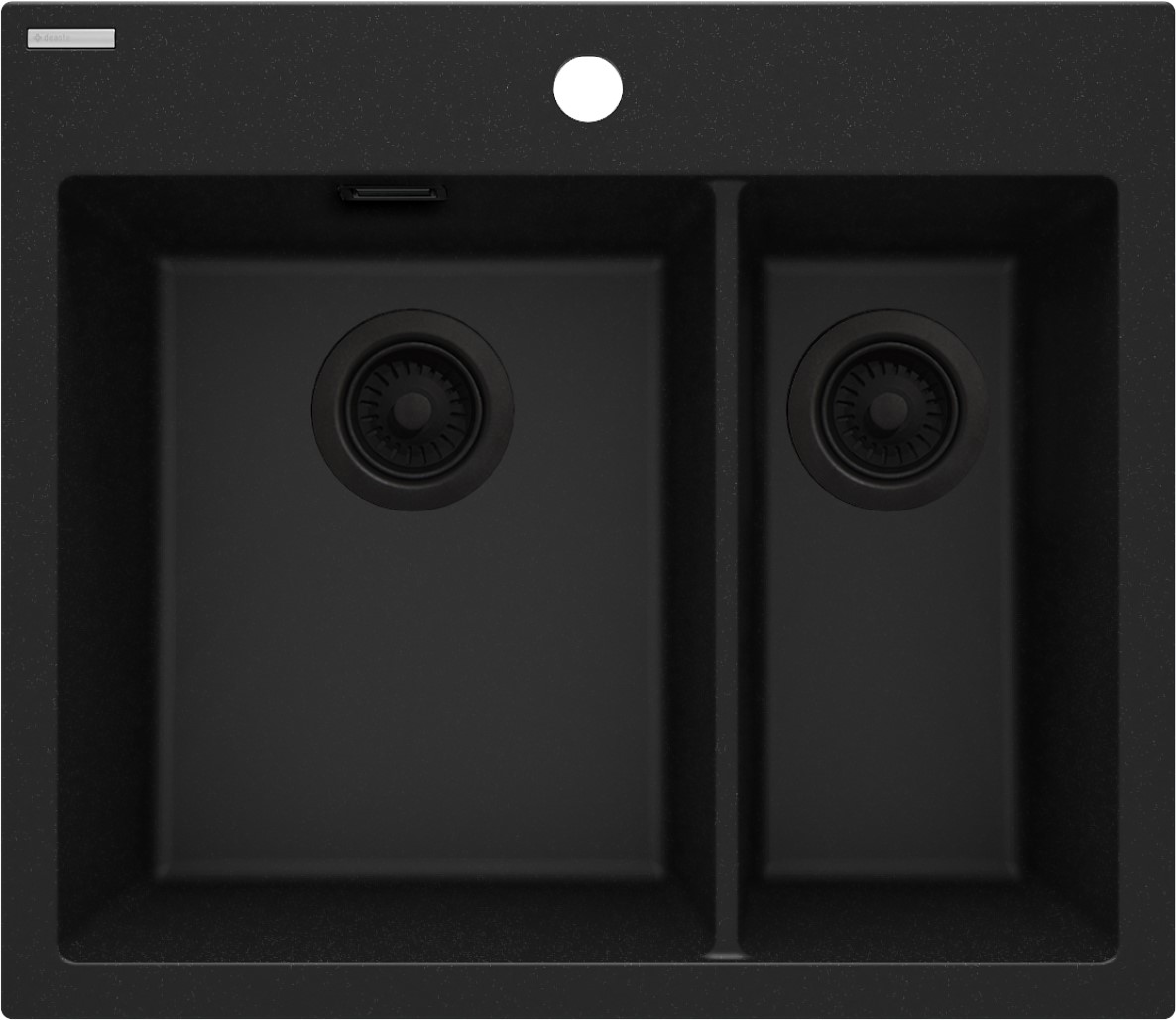 Deante Eridan évier en granit 60x52 cm gris/graphite/onyx ZQE_G503