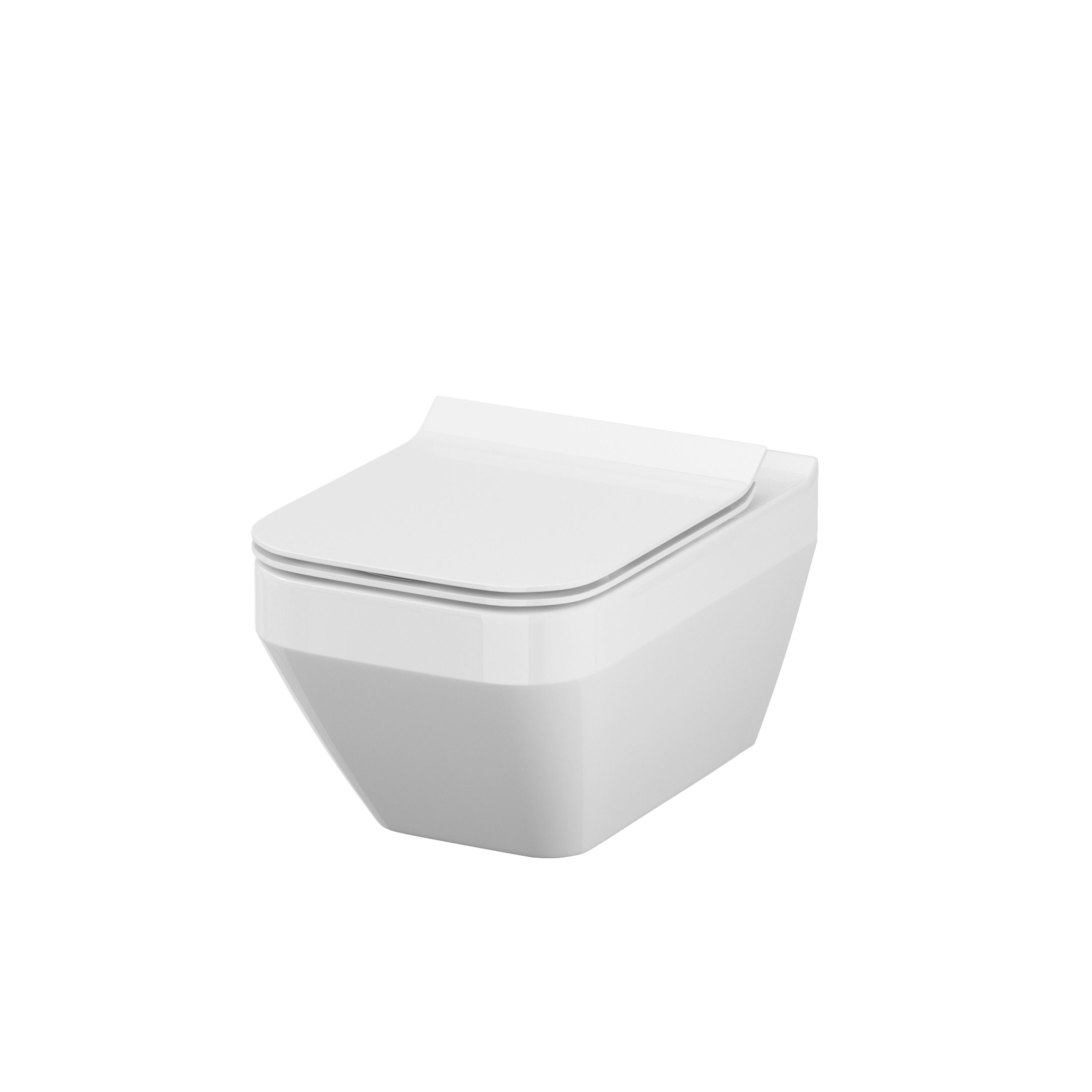 Set cuvette de WC Cersanit Crea K114-016, abattant de WC Cersanit Crea K98-0178
