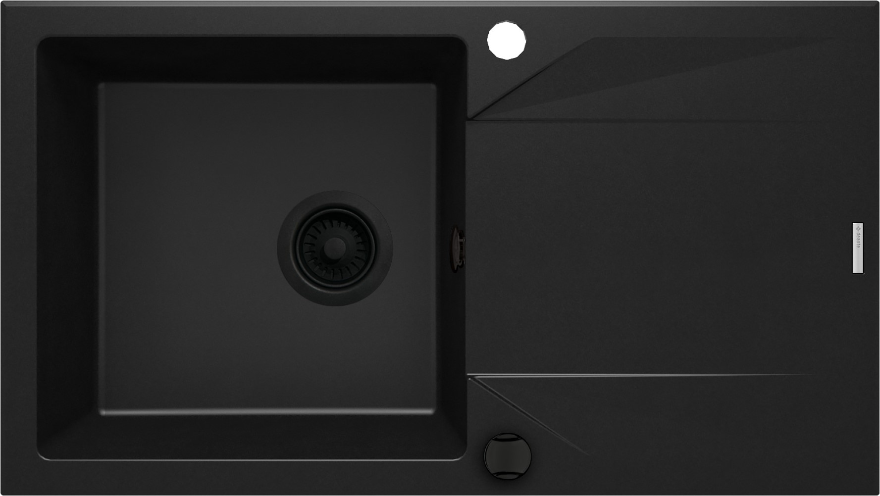 Deante Evora évier en granit 78x44 cm noir ZQJ_N113