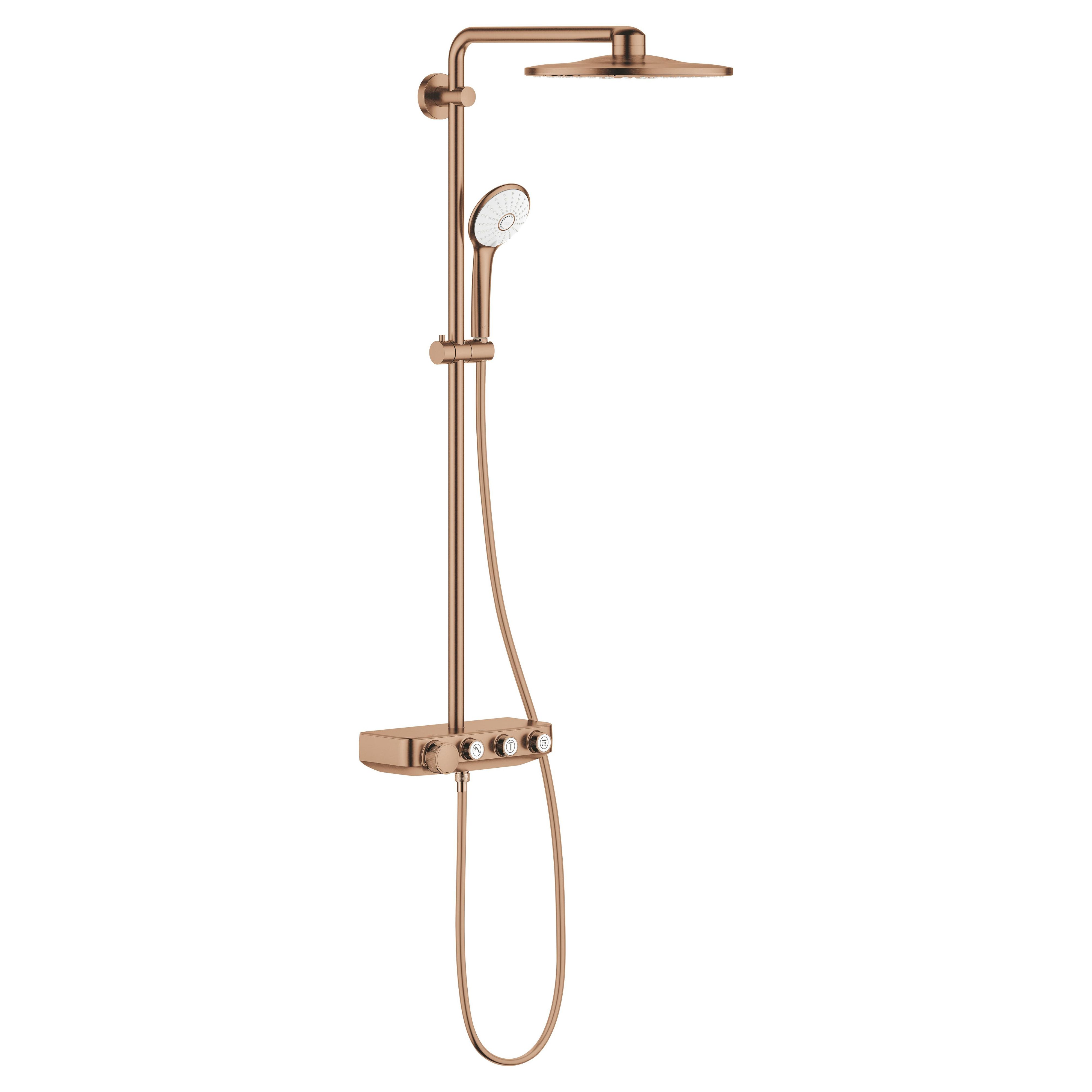 Grohe Euphoria ensemble de douche mural avec thermostat oui Brushed Warm Sunset 26507DL0