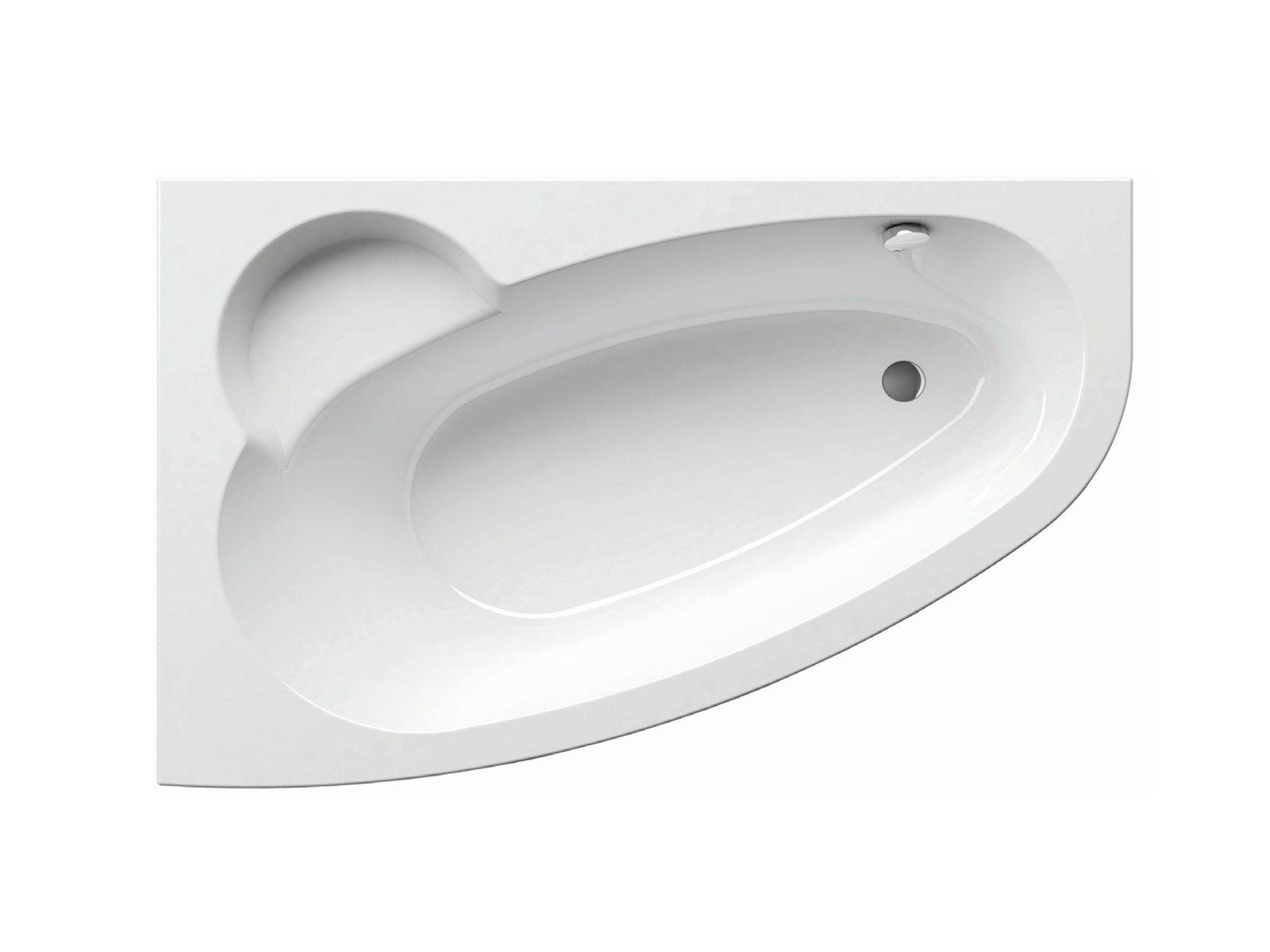 Ravak Asymmetric baignoire d’angle 150x100 cm côté gauche blanc C441000000
