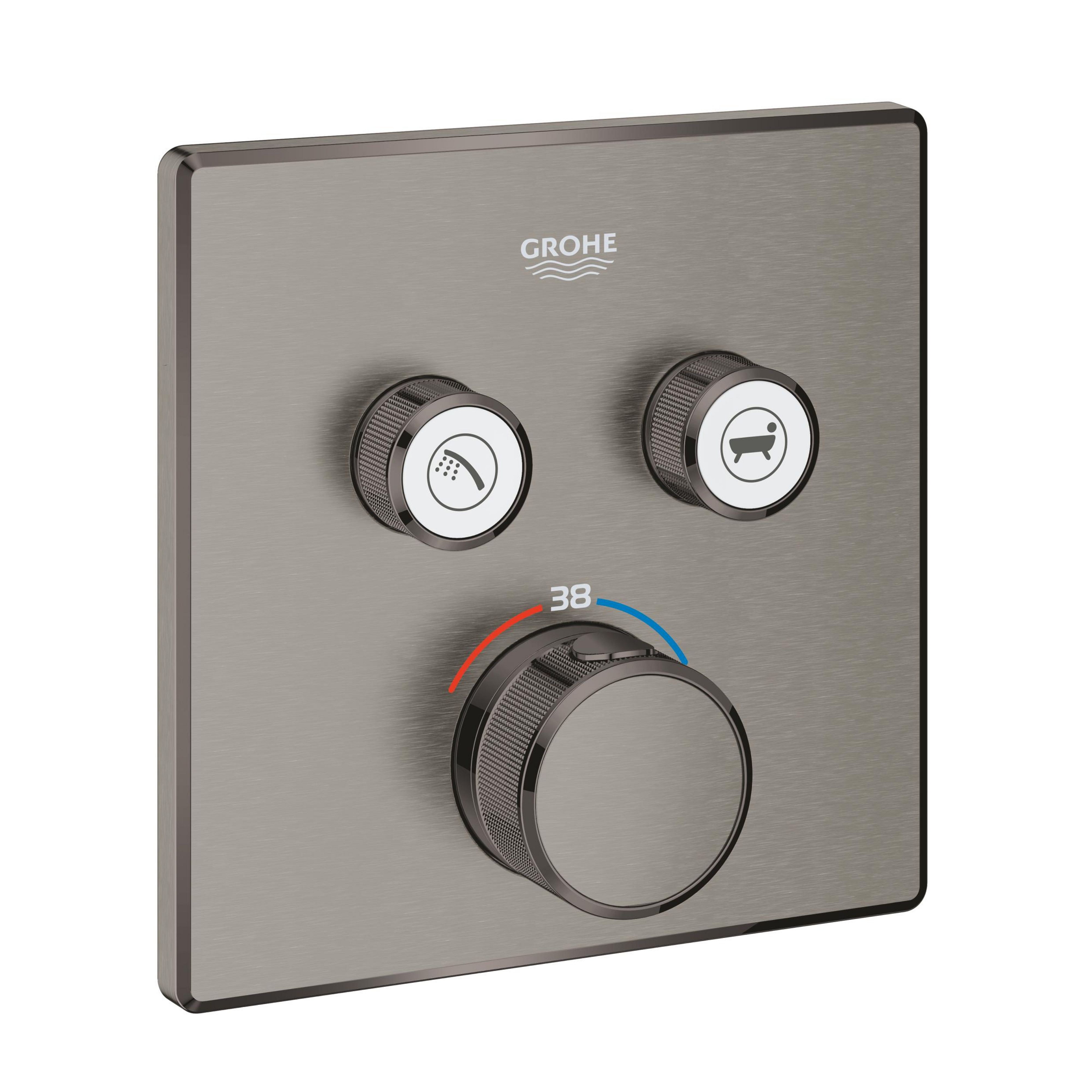 Grohe Grohtherm SmartControl mitigeur bain-douche encastrée oui Brushed Hard Graphite 29124AL0