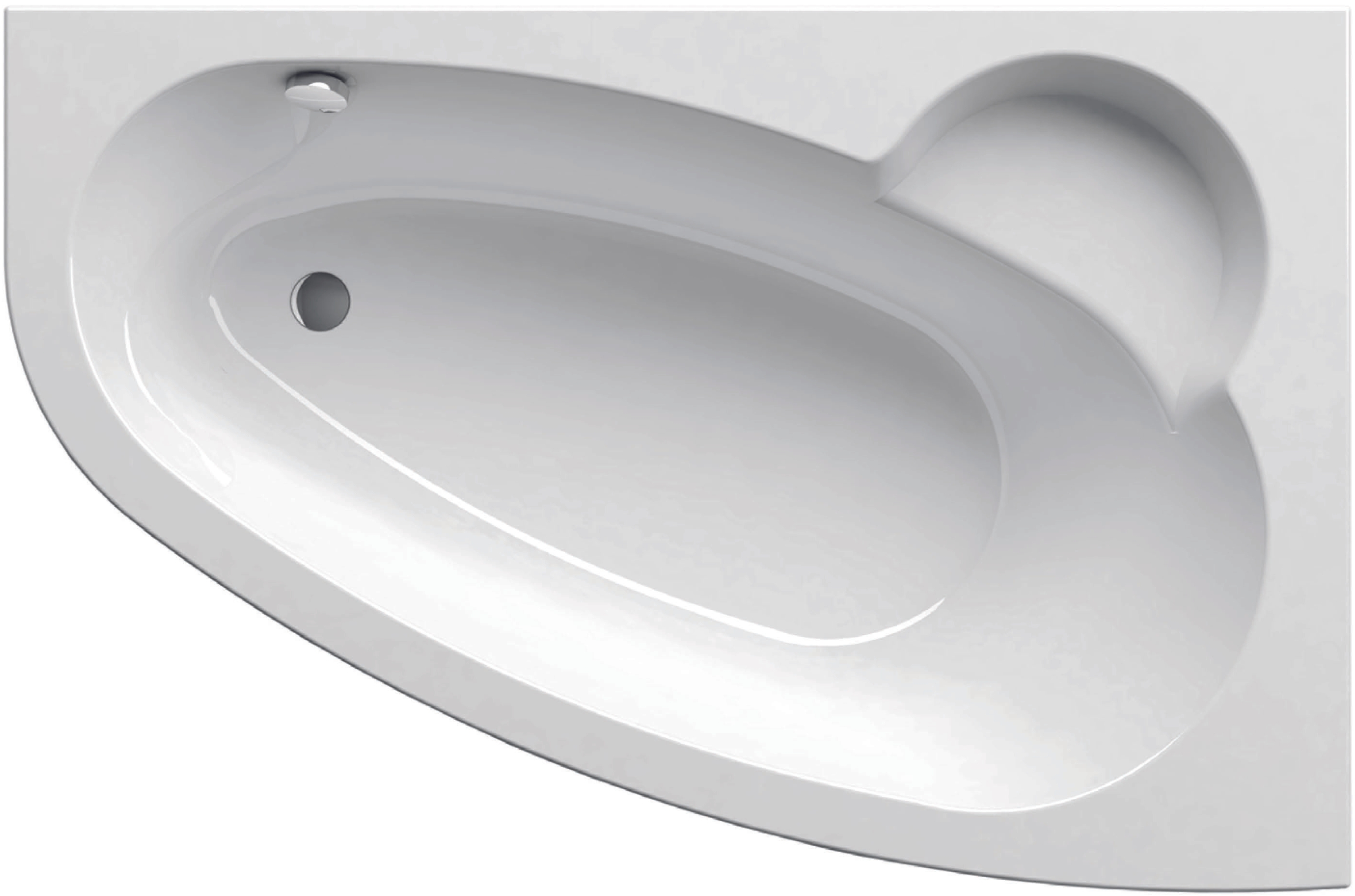Ravak Asymmetric baignoire d’angle 170x110 cm côté droit blanc C491000000